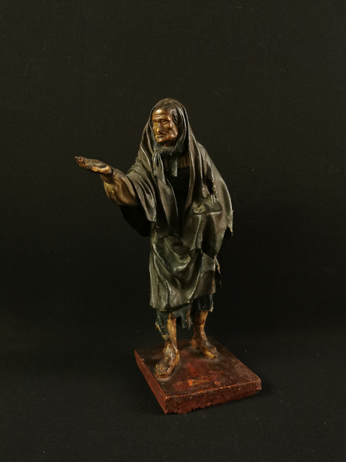 Santons En Terre Cuite, Mendiants