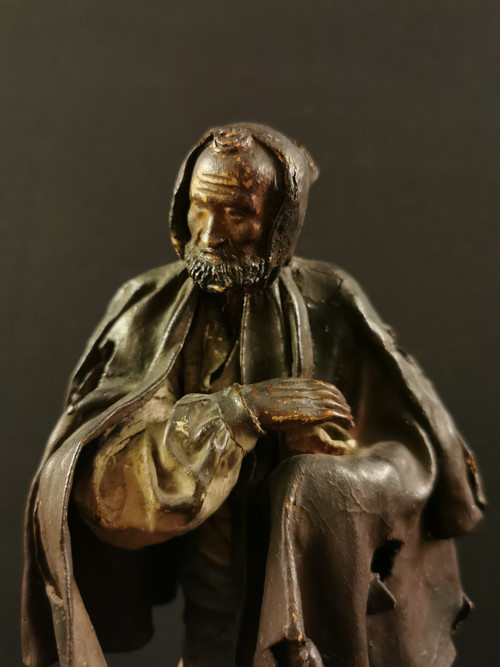 Santons En Terre Cuite, Mendiants