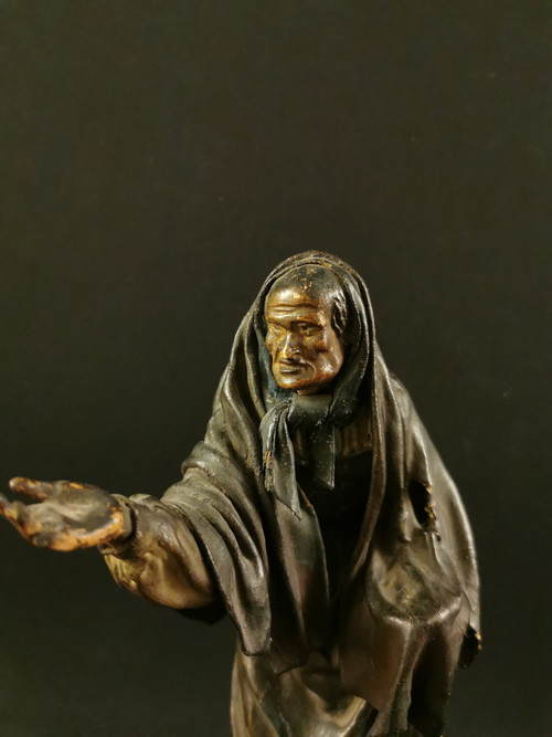 Santons En Terre Cuite, Mendiants