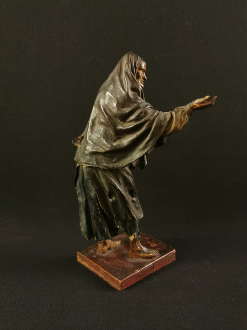 Santons En Terre Cuite, Mendiants