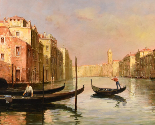 Vue De Venise Avec Le Grand Canal, Antoine Bouvard Dit Marc Aldine (L'isère 1875 - Paris 1957)