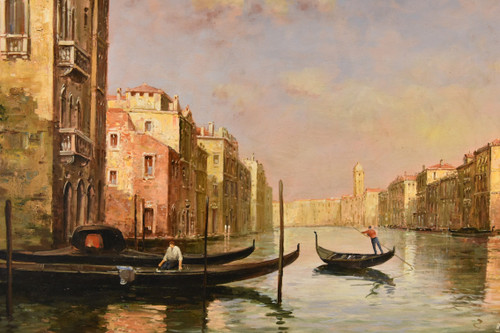 Vue De Venise Avec Le Grand Canal, Antoine Bouvard Dit Marc Aldine (L'isère 1875 - Paris 1957)