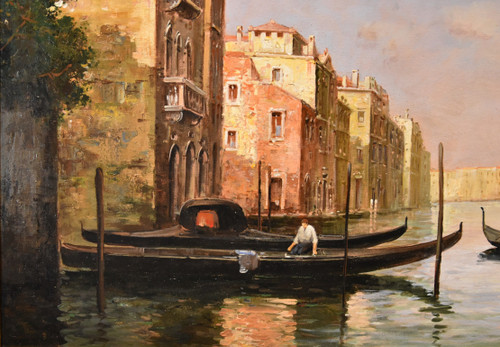 Vue De Venise Avec Le Grand Canal, Antoine Bouvard Dit Marc Aldine (L'isère 1875 - Paris 1957)