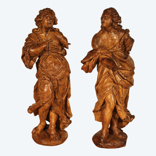  Paar Statuen aus dem 17. Jahrhundert