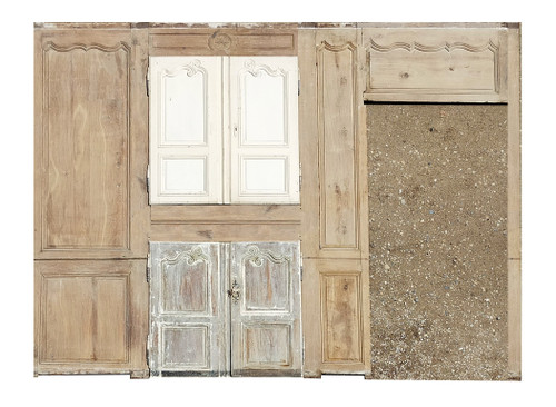 Trumeau De Boiserie époque XVIIIème En Chêne Et Autres Boiseries Portes Anciennes