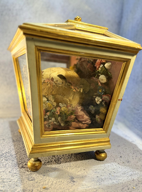  Reliquary Hunting From The Saint Ursula Society Of Cologne - Late 18th Century