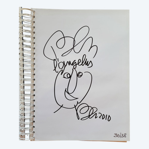 Book with original drawing of "Ben"
