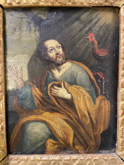 école Française Du 17ème - Saint Pierre Huile Sur Cuivre