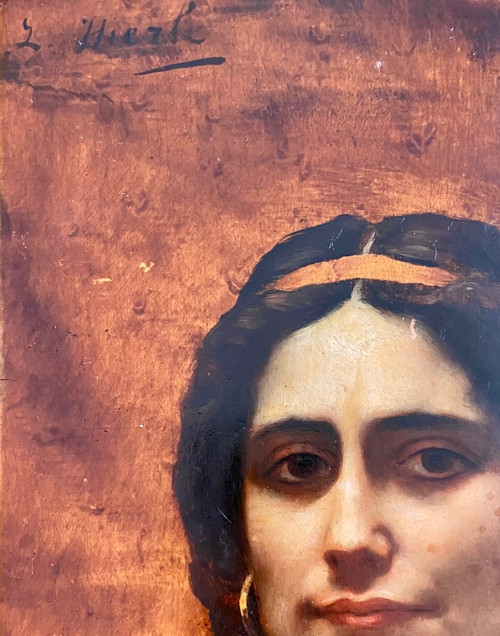 Porträt einer jungen Frau von Louis Hierlé