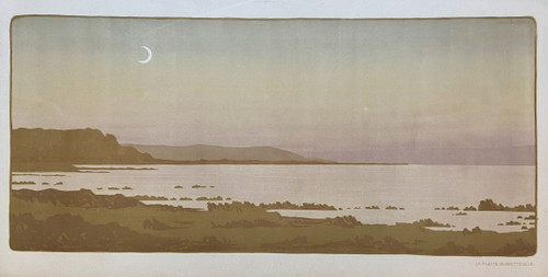 Original-Lithographie „La pointe de Bretteville“ von Paul Berthon