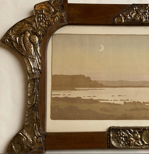 Original-Lithographie „La pointe de Bretteville“ von Paul Berthon
