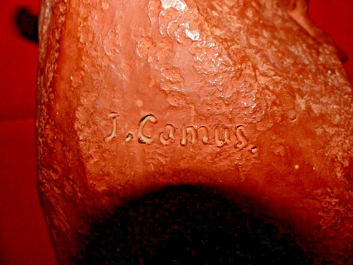 Fauno con cornamusa in terracotta di Jean Marie CAMUS (1877-1955)