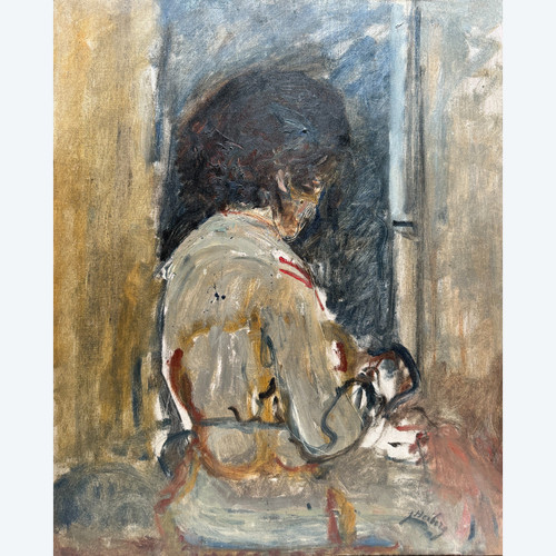 Jean Hjalmar Dahl Heiberg (1884-1976) - Norwegische Schule Studie Einer Frau Im Profil, Um 1910