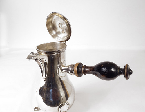 Silver Chocolatière Fermiers Généraux Roquillet-Desnoyers 18th century