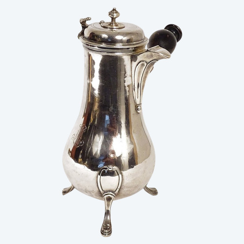 Silver Chocolatière Fermiers Généraux Roquillet-Desnoyers 18th century