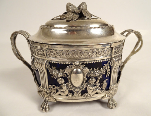 Zuckerdose Louis XVI Massivsilber Fermiers Généraux Paris Pierre Blard XVIIIè