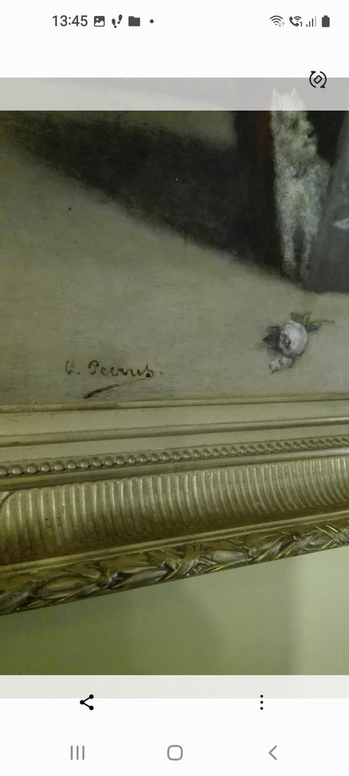 Charles François Pécrus scena di genere di donne eleganti