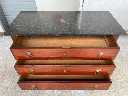 Empire period Retour D'egypte chest of drawers Pied Griffe Mahogany