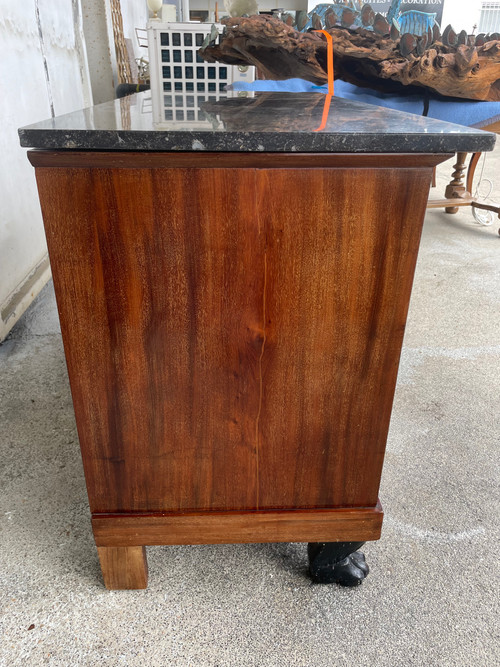 Empire period Retour D'egypte chest of drawers Pied Griffe Mahogany