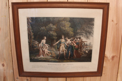 Pair Of 18th Century Color Engravings