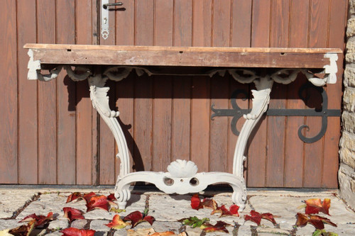 Console in stile di transizione Rechampi XIX secolo