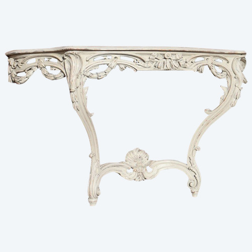 Console in stile di transizione Rechampi XIX secolo