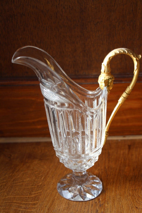 Crystal And Gilt Bronze Pourer Early 19th Century