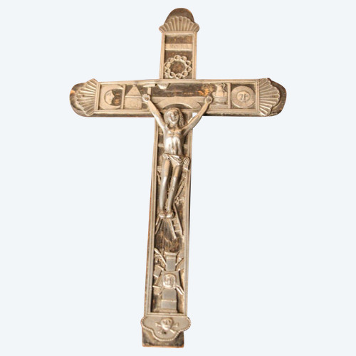 Croce in argento massiccio del XIX secolo