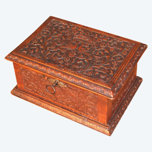 Coffret En Bois De Sainte Lucie - Atelier De César Bagard - XVII° century