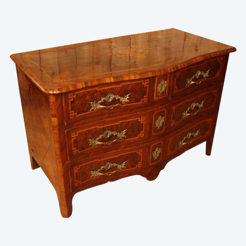 18th Century Louis XIV Marquetry Chest of Drawers