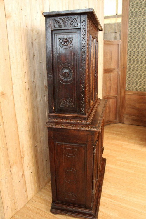 Credenza alta d'epoca In parte del XVII secolo
