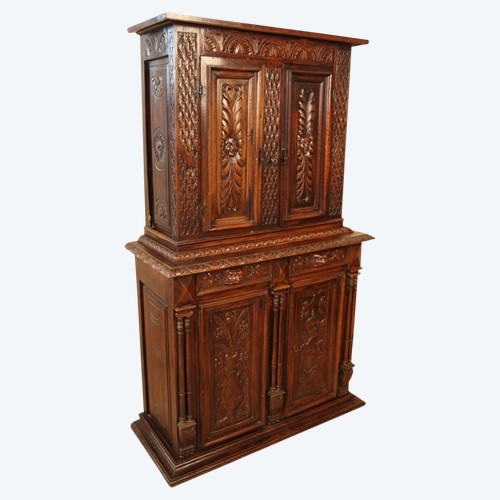 Credenza alta d'epoca In parte del XVII secolo