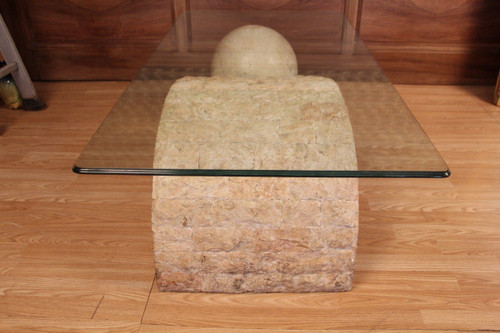 Table Basse En Pierre De Mactan By Magnussen Ponte , 1980s