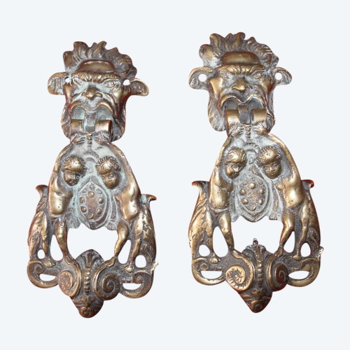 Pair Of Bronze Door Knockers