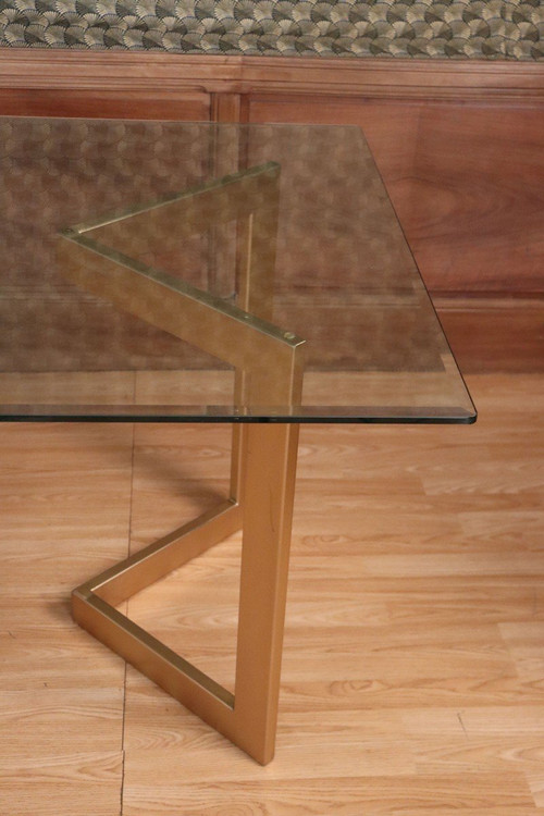 Table Design Piètement Doré