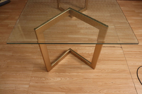 Table Design Piètement Doré