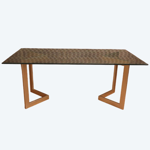 Table Design Piètement Doré