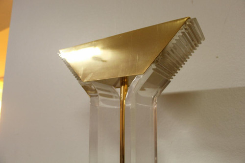 Lampada da terra in plexiglas Anno 70