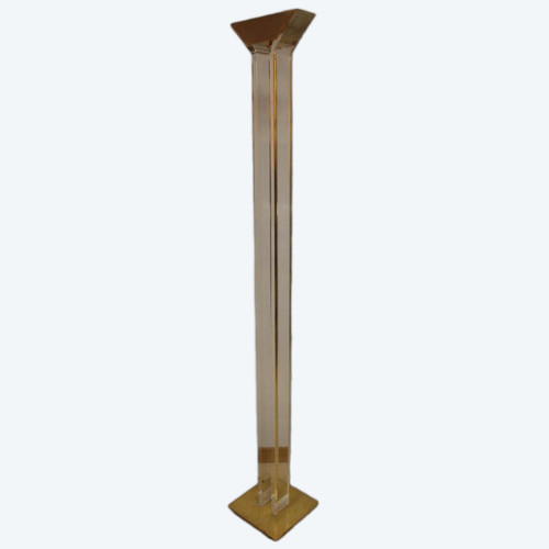 Lampada da terra in plexiglas Anno 70