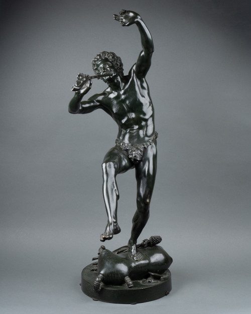 Fauno danzante, bronzo di Eugène Louis Lequesne (1815-1887), fusione di Susse Frères