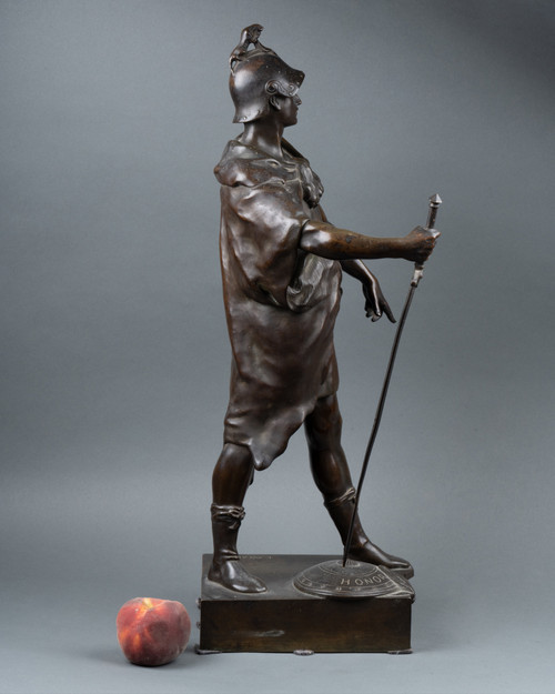 Allégorie du Devoir, bronze d’après Émile Picault, dernier quart du XIXe siècle