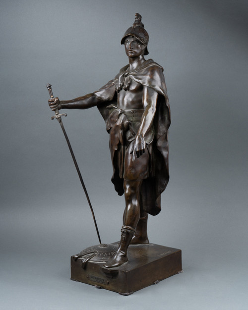 Allégorie du Devoir, bronze d’après Émile Picault, dernier quart du XIXe siècle