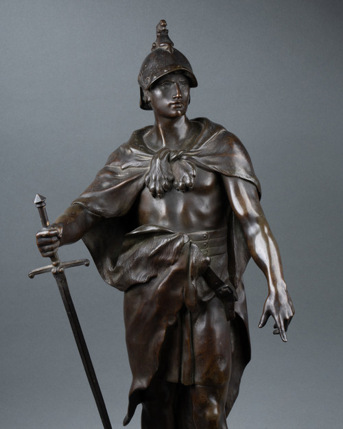 Allégorie du Devoir, bronze d’après Émile Picault, dernier quart du XIXe siècle