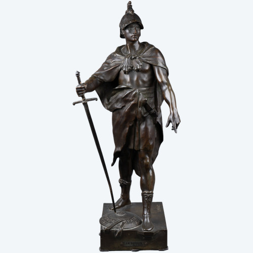 Allégorie du Devoir, bronze d’après Émile Picault, dernier quart du XIXe siècle