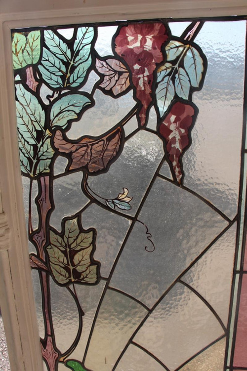 Triple Layer Acid Etched Stained Glass Set, Gruber