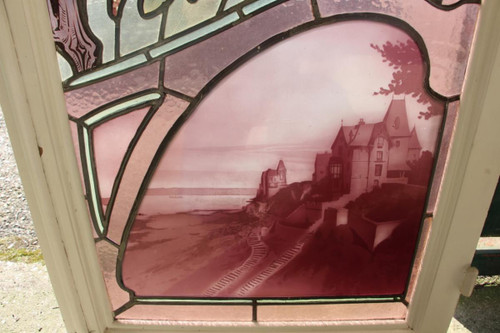 Triple Layer Acid Etched Stained Glass Set, Gruber