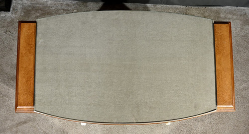 Small desk in Loupe d'Amboine, Speich Frères, Art Deco - 1930
