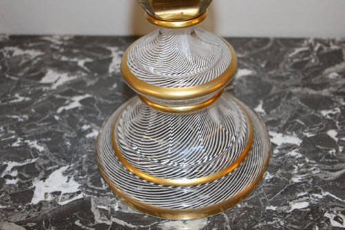 Exceptional Baccarat Crystal Candelabra With Latticini Decor