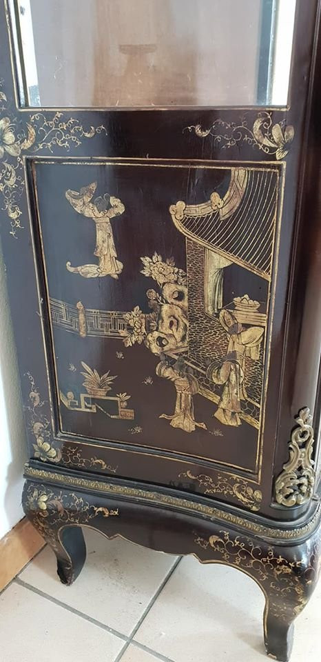 Napoleon III Lacquer Showcase Signed G.durand Paris