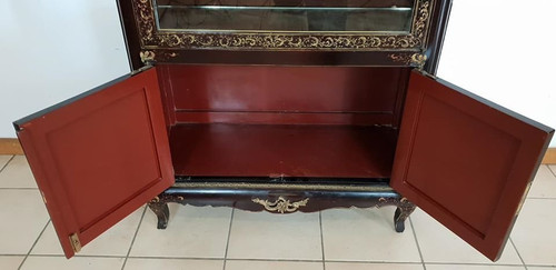 Napoleon III Lacquer Showcase Signed G.durand Paris